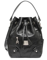 Black Signature Bucket Bag