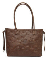 Camel Signature Shoulder Bag