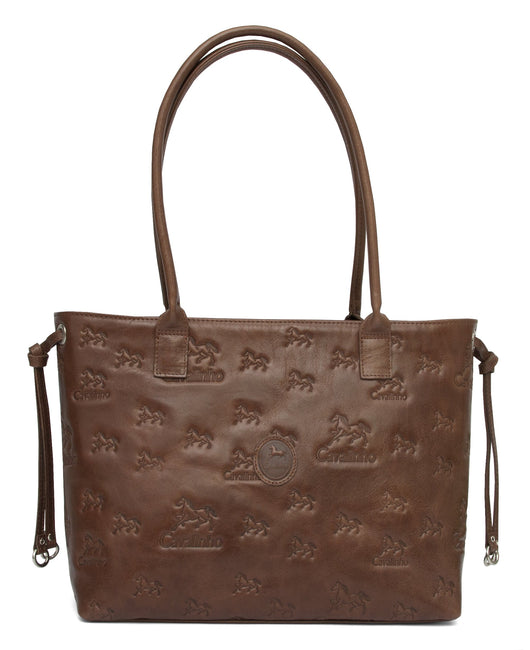 Camel Signature Shoulder Bag