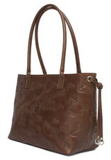 Camel Signature Shoulder Bag
