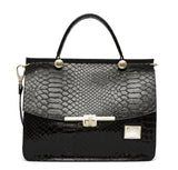 Black Patent Leather Handbag