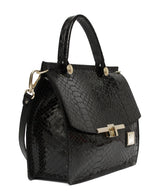 Black Patent Leather Handbag