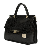 Black Patent Leather Handbag