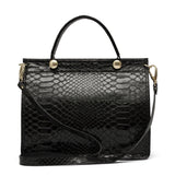 Black Patent Leather Handbag