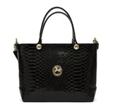 Black Patent Leather Handbag