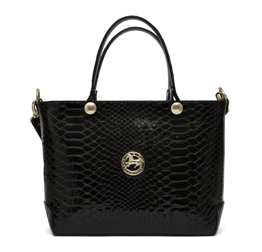 Black Patent Leather Handbag