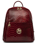 Red Patent Leather Backpack