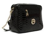 Black Patent Leather Crossbody