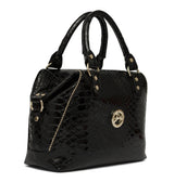 Black Patent Leather Handbag