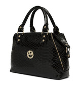 Black Patent Leather Handbag