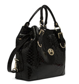Black Patent Leather Handbag