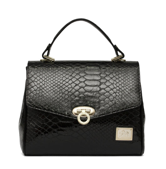 Black Patent Leather Handbag