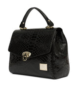 Black Patent Leather Handbag