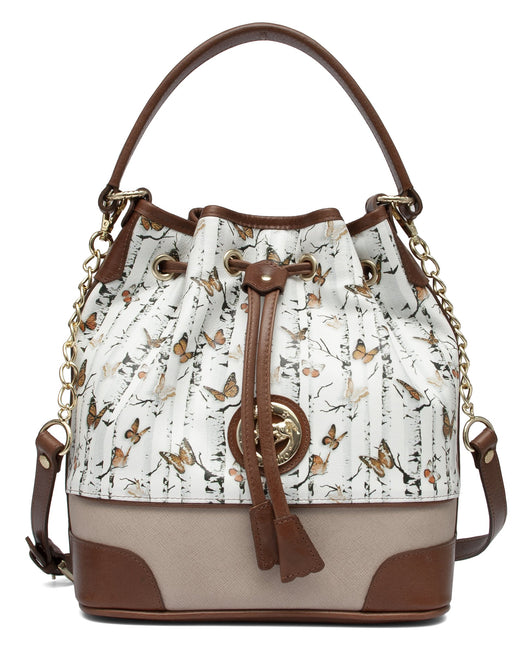 Mariposa Brown Bucket Bag