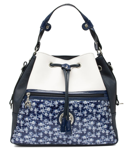 Serenity Blue Bucket Bag