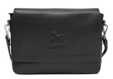 Mens Black Messenger Bag