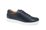 Navy Leather Sneakers