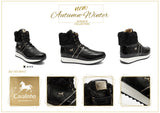 Black Winter Running Boots