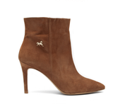 Camel Suede High Heel Boots