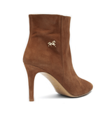 Camel Suede High Heel Boots