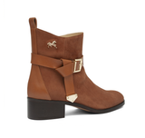 Camel Suede Bootie