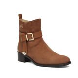 Camel Suede Bootie