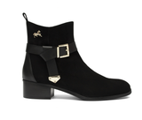 Black Suede Bootie