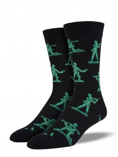 Men's Army Men Black Socks