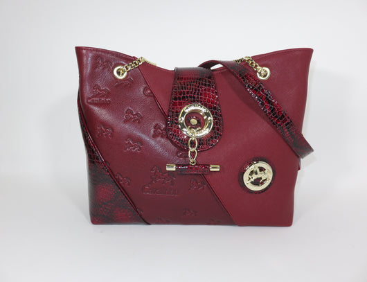 Horse Bordeaux Shoulder Bag