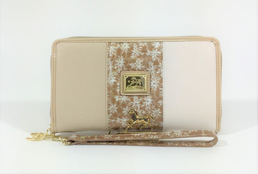 Serenity Beige Wristlet