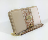 Serenity Beige Wristlet