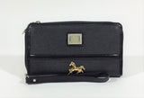 Black & Silver Wristlet