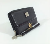 Black & Silver Wristlet