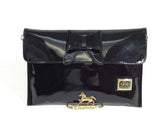 Patent Leather Black Clutch