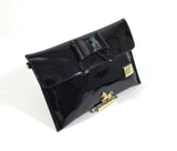 Patent Leather Black Clutch