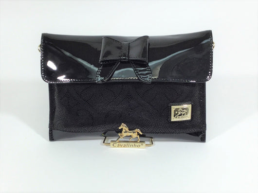 Clutch Patent Leather/Suede Black Viana