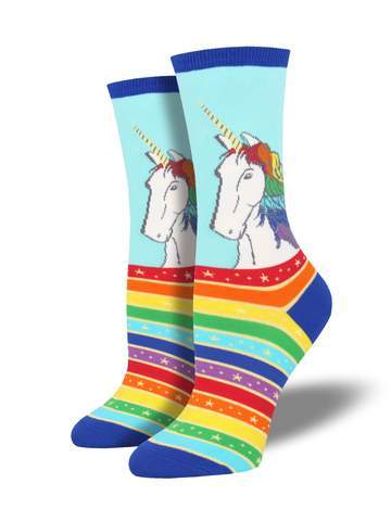 RAINBOW HAIR DON'T CARE SOCKS