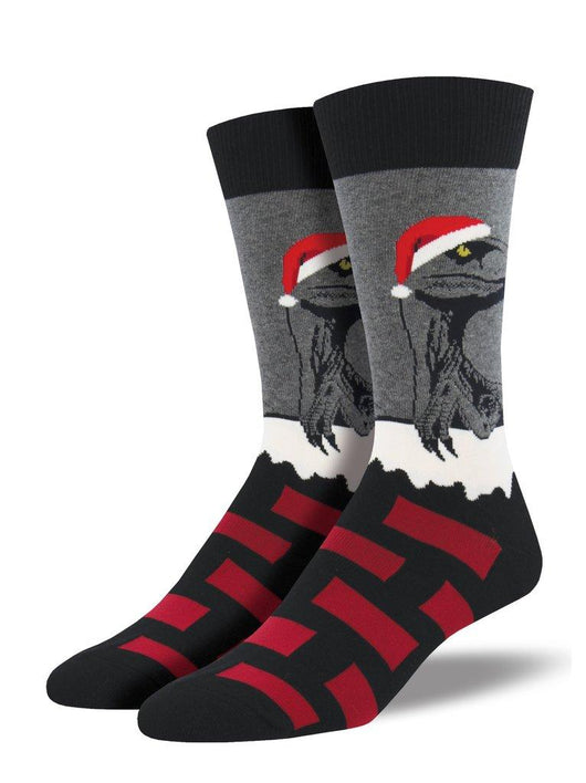 Men's Raptor Claus Socks