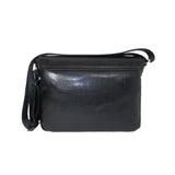 Black Leather Messenger Bag