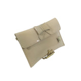 Patent Leather Beige Clutch