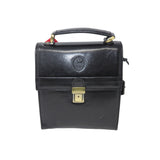 Small Black Vintage Messenger Bag