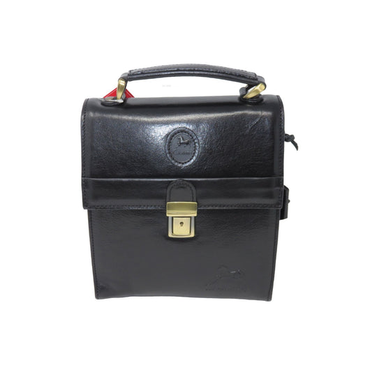 Small Black Vintage Messenger Bag