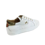 White and Gold Sneakers