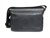Black Leather Messenger Bag