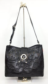 Black Signature Shoulder Bag