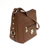 Caramel Leather Shoulder Bag