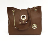 Caramel Leather Shoulder Bag