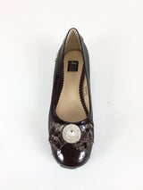 Brown Bow Ballerina Flats