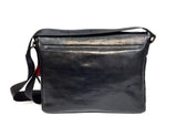 Black Leather Messenger Bag