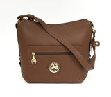 Caramel Leather Shoulder Bag